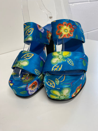 Fabulous vintage 1990’s Y2K Carvela floral platform Sandals UK5 NR001