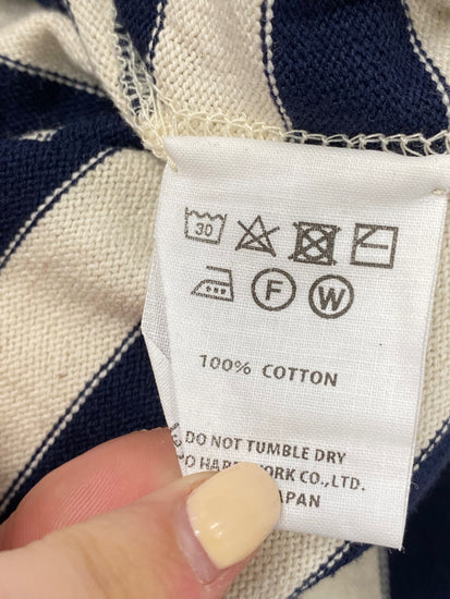 Fabulous Epitome Dress UK 16 Navy striped casual midi BS001