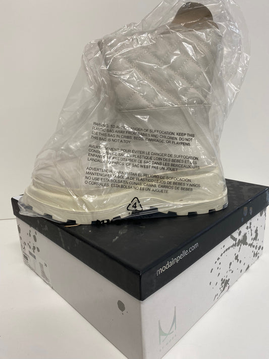 Fabulous Moda In Pelle peretti Porvair cream Boots UK6 Cream new AB024