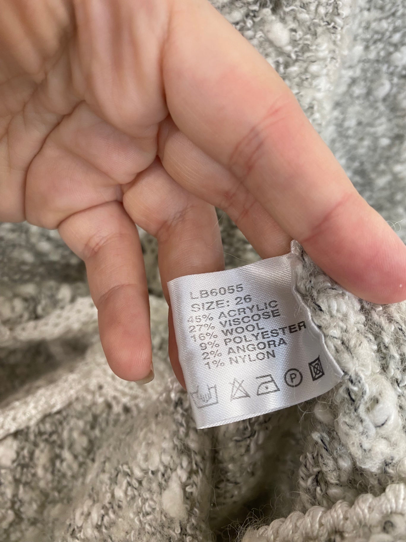 Fabulous The Pearl Collection Grey Artsy Boho Jumper UK26 NR001