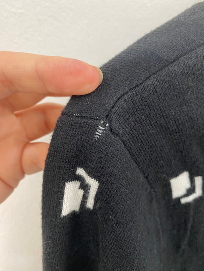 Fabulous Polo Golf Ralph Lauren Black Geo Golf Sweater UK M LO442