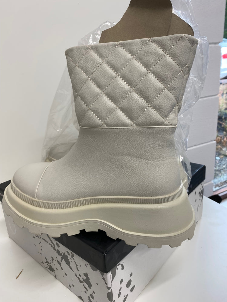 Fabulous Moda In Pelle peretti Porvair cream Boots UK6 Cream new AB024