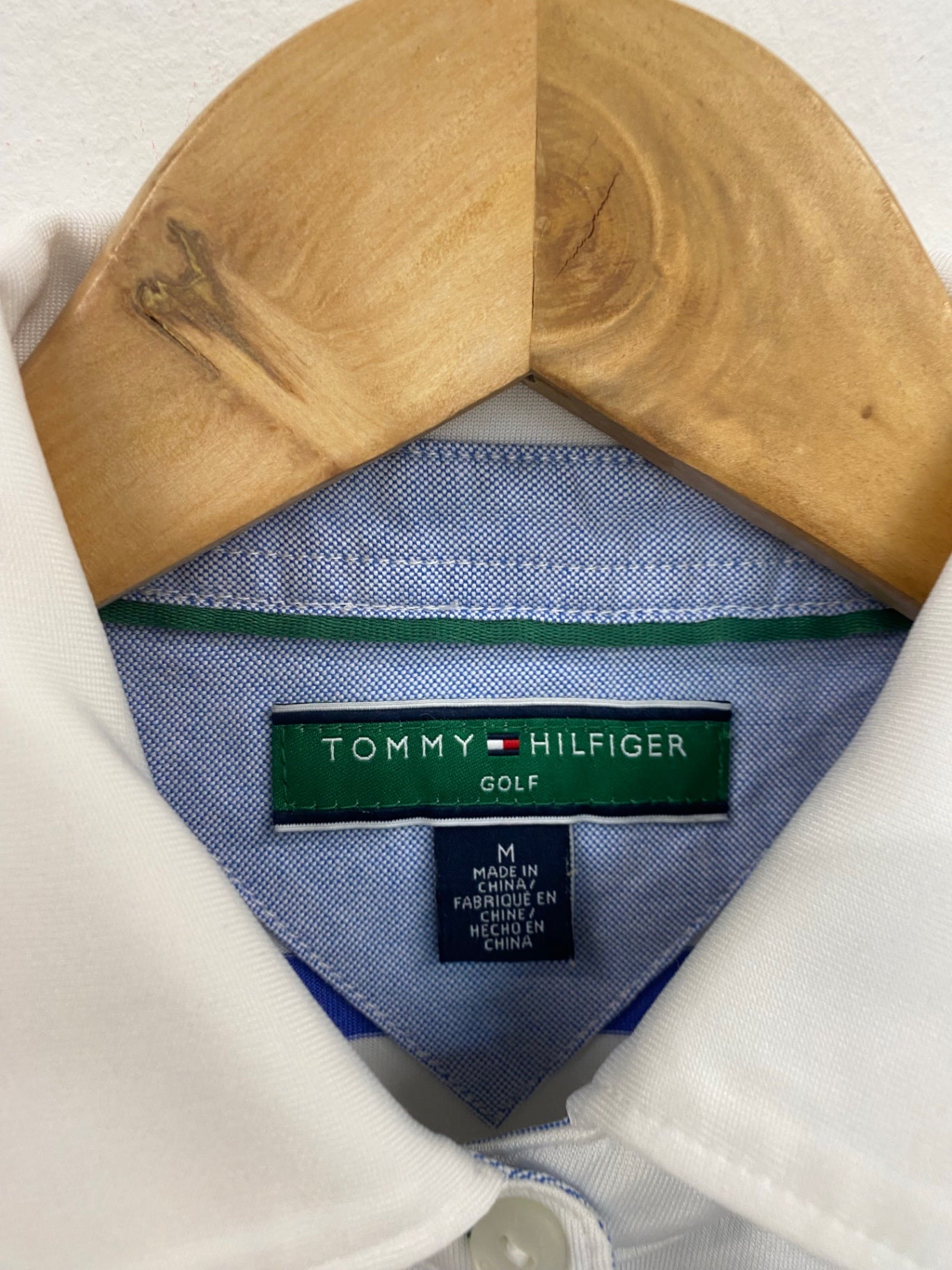 Fabulous Tommy Hilfiger Stripe Golf Polo Shirt UK M LO442