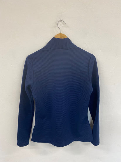 Fabulous Adidas Navy Ribbed Golf Jacket UK M LO442