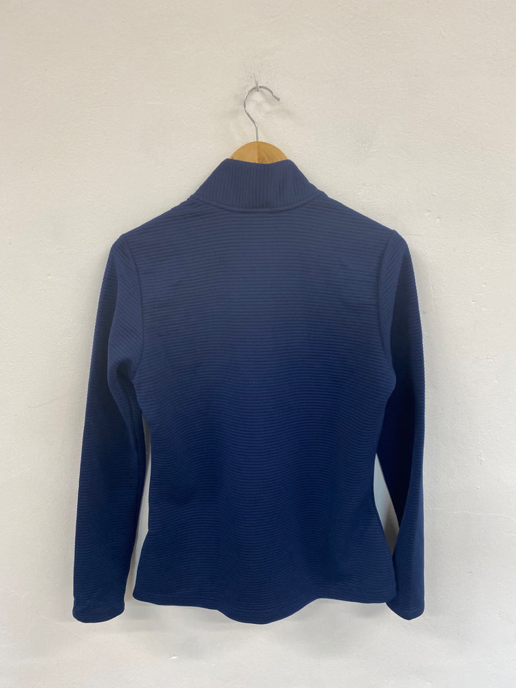 Fabulous Adidas Navy Ribbed Golf Jacket UK M LO442