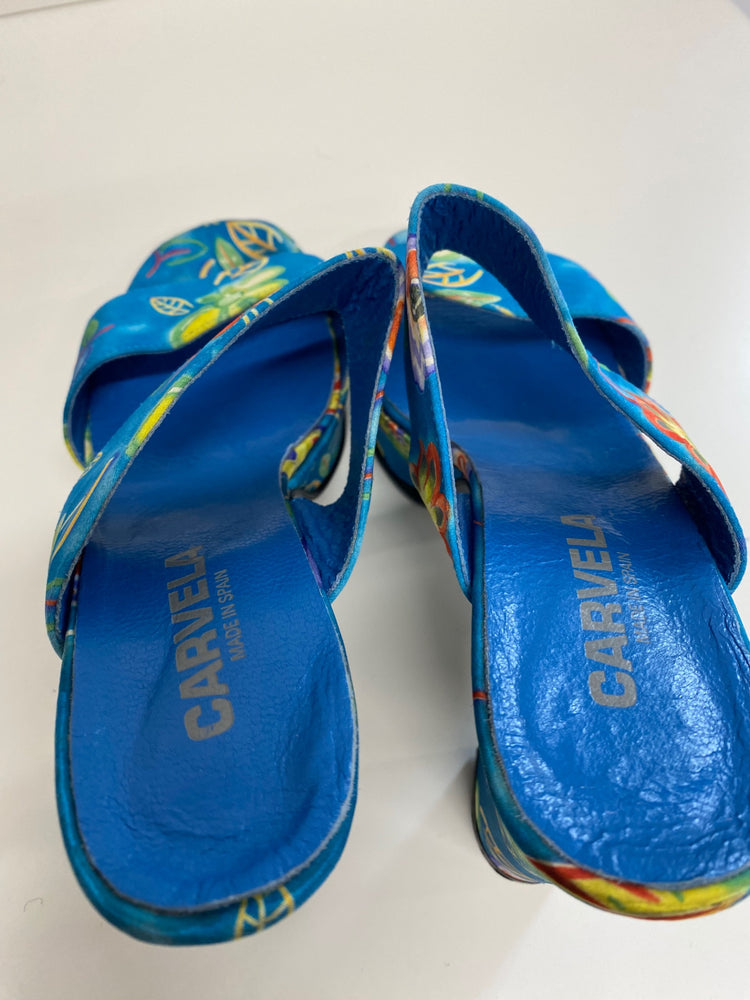 Fabulous vintage 1990’s Y2K Carvela floral platform Sandals UK5 NR001