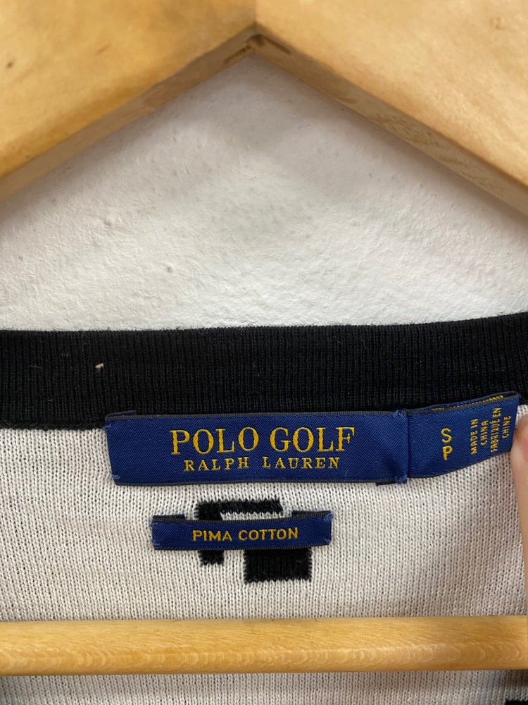 Fabulous Polo Golf Ralph Lauren Black Geo Golf Sweater UK M LO442