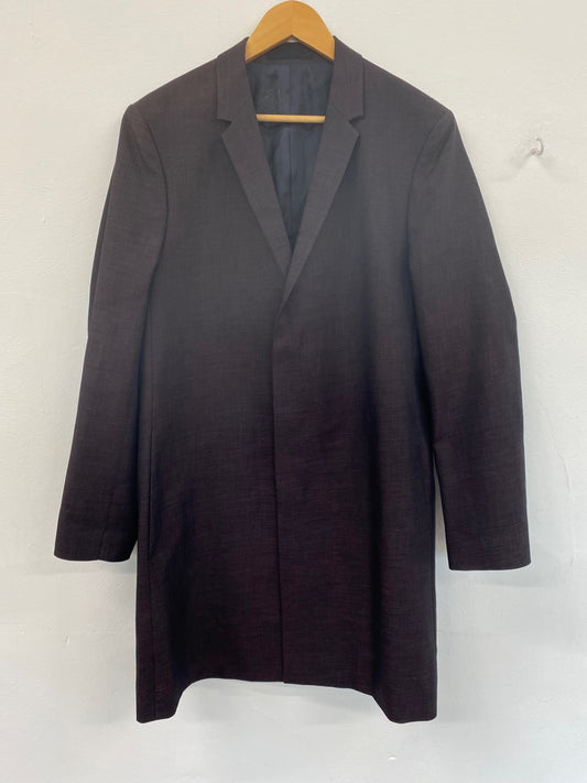 Fabulous Cos Maroon Wool Blend Overcoat UK M EU48 MBM01