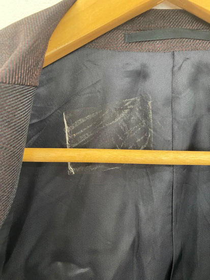 Fabulous Cos Maroon Wool Blend Overcoat UK M EU48 MBM01