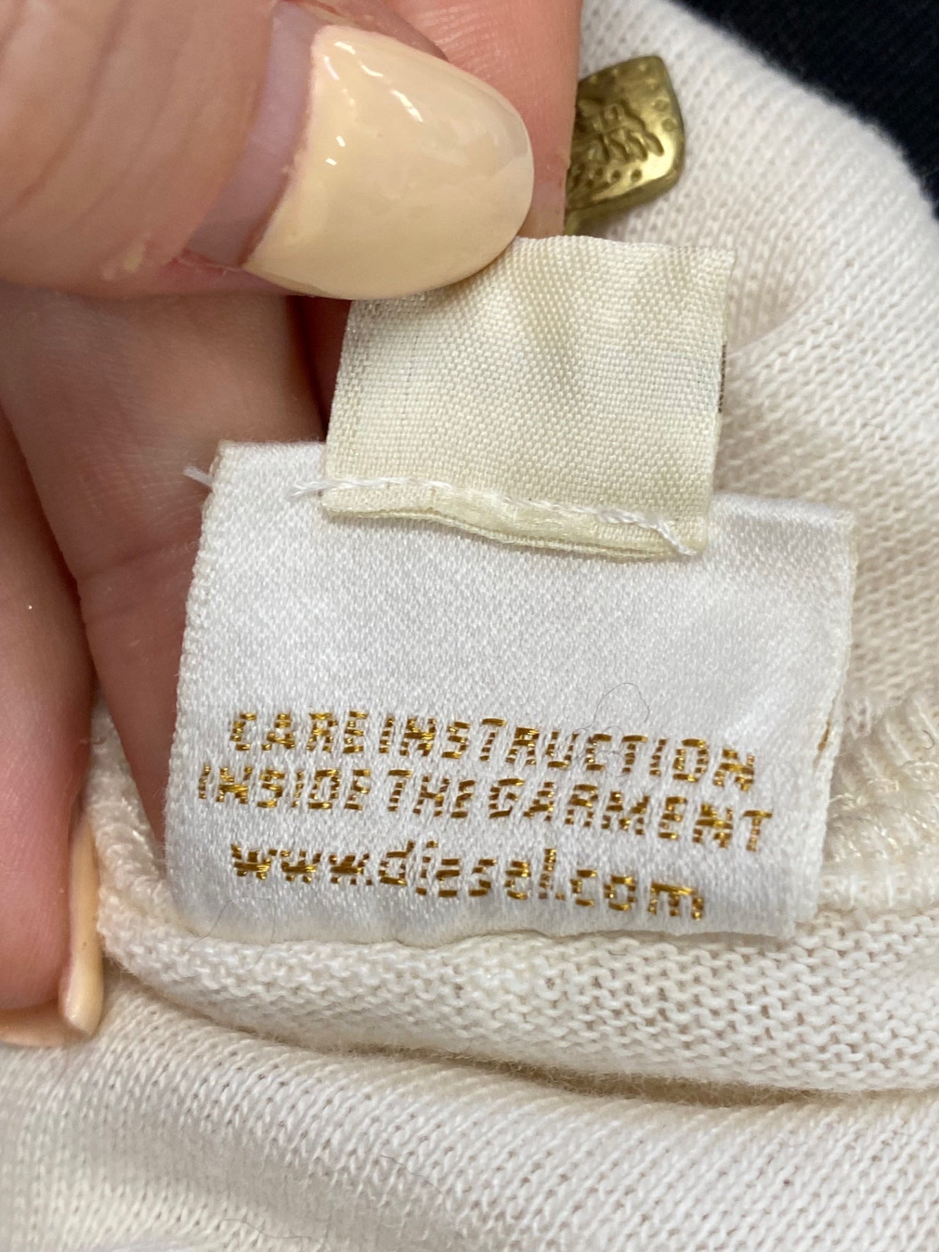 Fabulous Diesel gold label Long sleeve top UK S Beige BT001