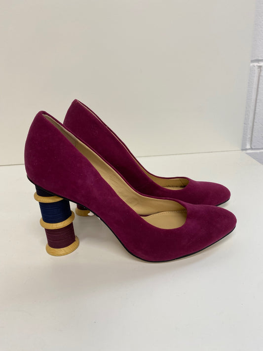Fabulous Katy Perry Tasha cotton reel High heels UK4 purple rare BT001