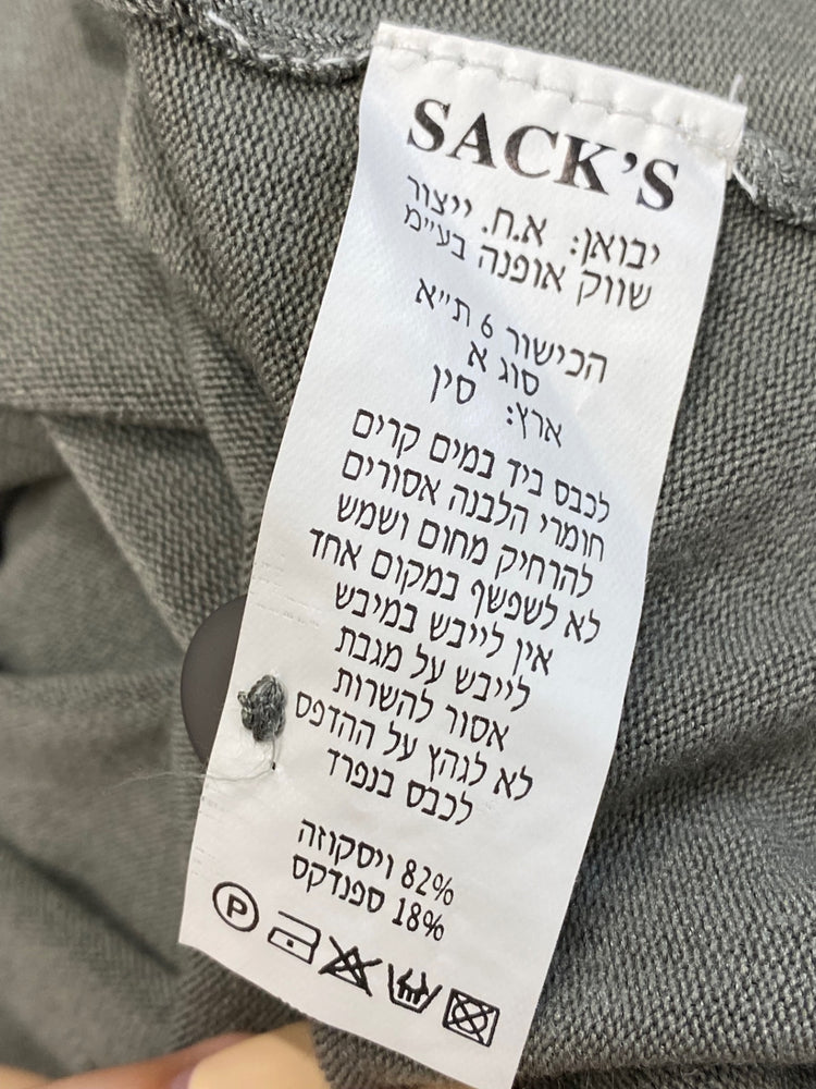 Fabulous Sacks y2k Long sleeve top Uk 8 Grey cut out BT001