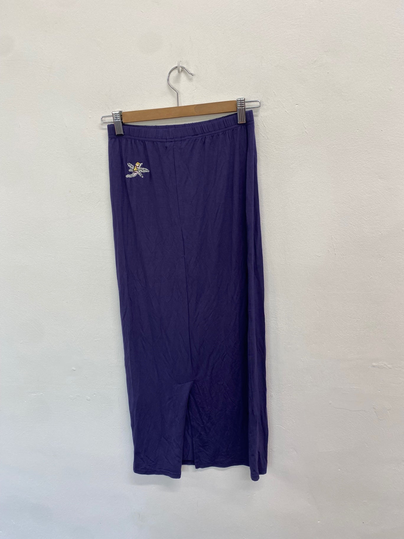 Fabulous Y2K Dream keeper collection midaxi skirt with fairy embroidery UK XS Purple BT001