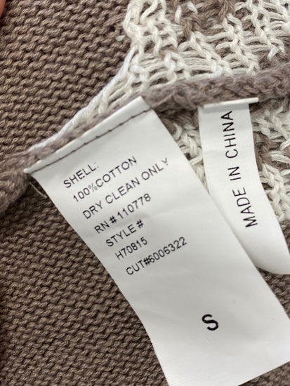 Fabulous Anthropologie hazel x3 Skirt midi UK S Beige pattern BT001