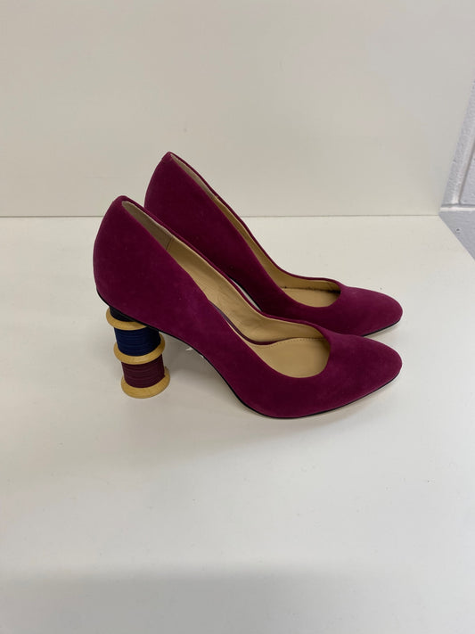 Fabulous Katy Perry Tasha cotton reel High heels UK4 purple rare BT001