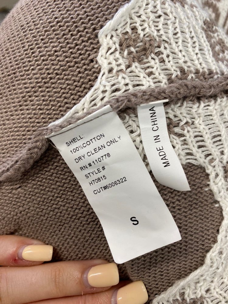 Fabulous Anthropologie hazel x3 Skirt midi UK S Beige pattern BT001