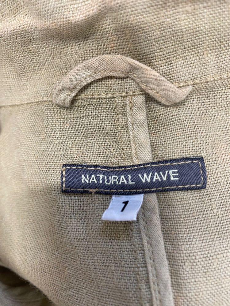 Fabulous natural wave linen natural variation coloured Blazer jacket UK S Beige BT001