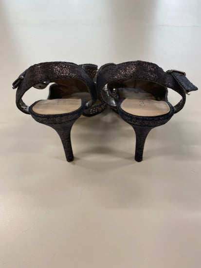 Fabulous Carvela Silvery Y2K Edgy Studded Heels UK3 BT001