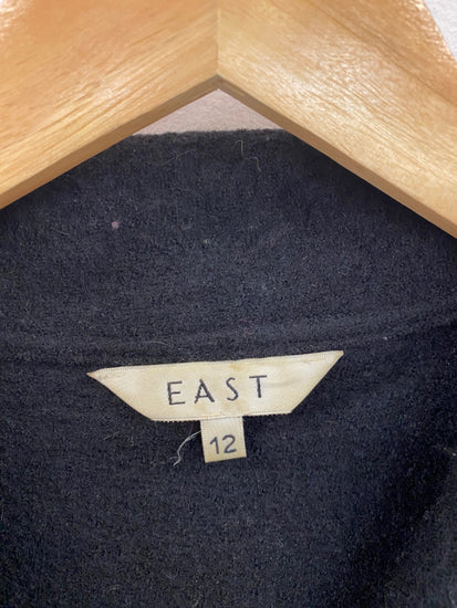 Fabulous EAST Black Wool Cardigan UK12 MM005