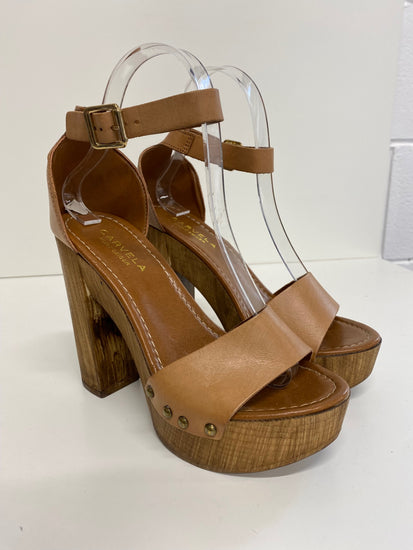 Fabulous Carvela by Kurt Geiger leather clog Sandals UK3 Tan stunning new BT001