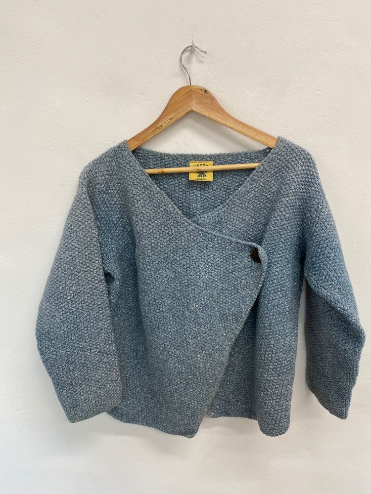 Fabulous Pachamama London Blue Asymmetric Sweater One Size MM005