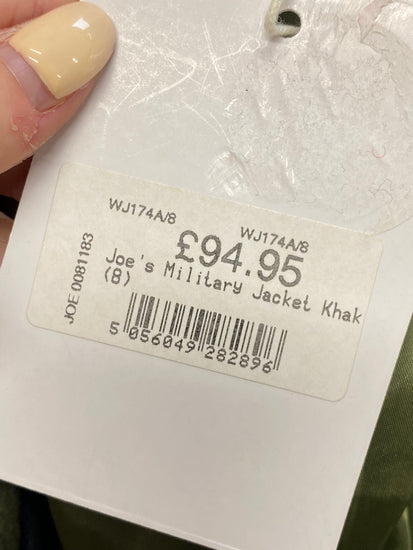 Fabulous Joe browns Military Jacket UK 8 Khaki wool blend BT001