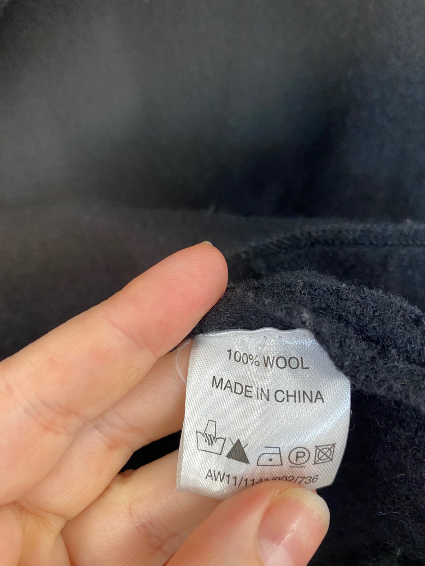 Fabulous EAST Black Wool Cardigan UK12 MM005