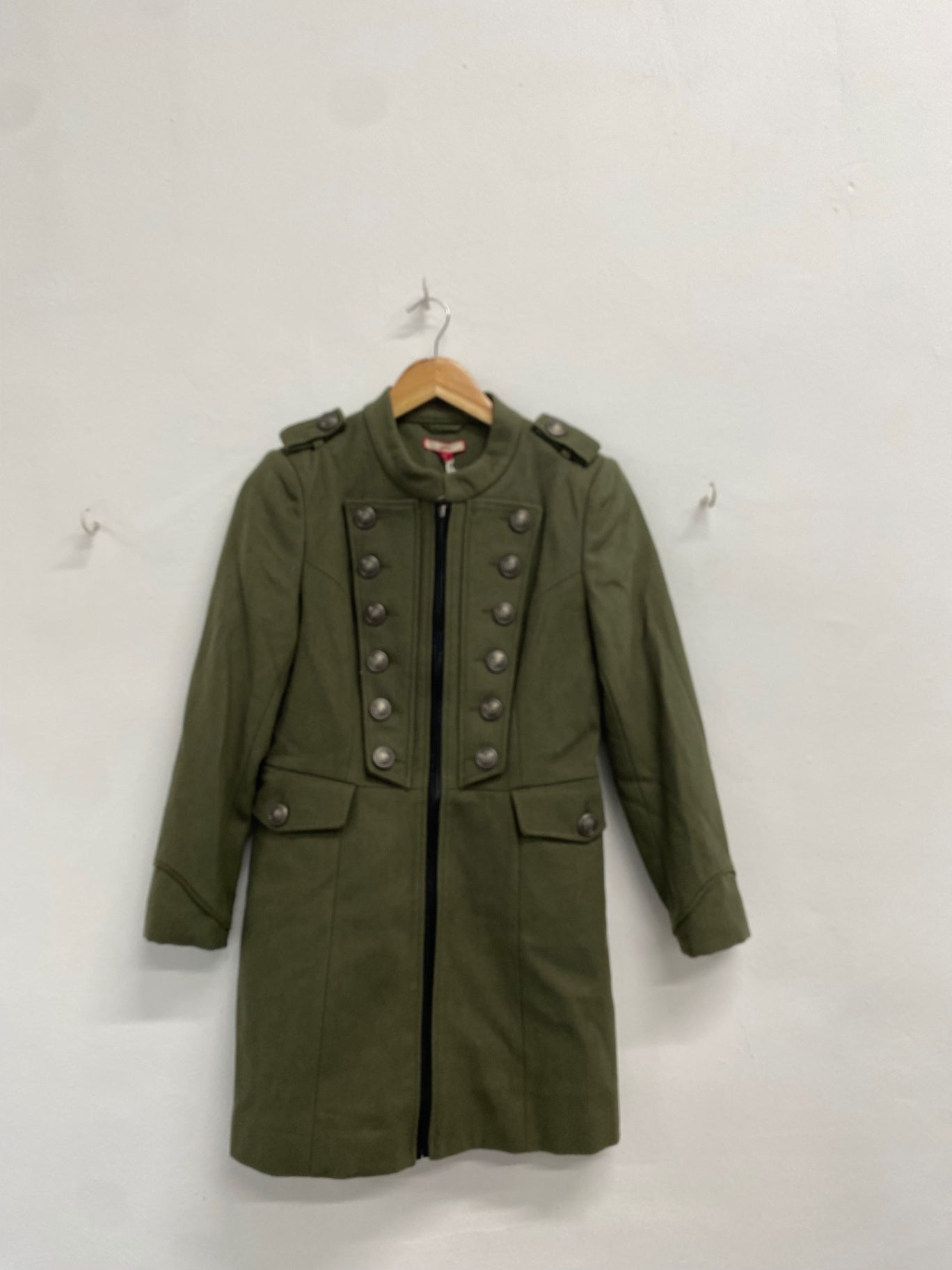 Fabulous Joe browns Military Jacket UK 8 Khaki wool blend BT001