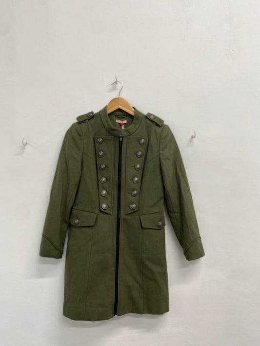 Fabulous Joe browns Military Jacket UK 8 Khaki wool blend BT001