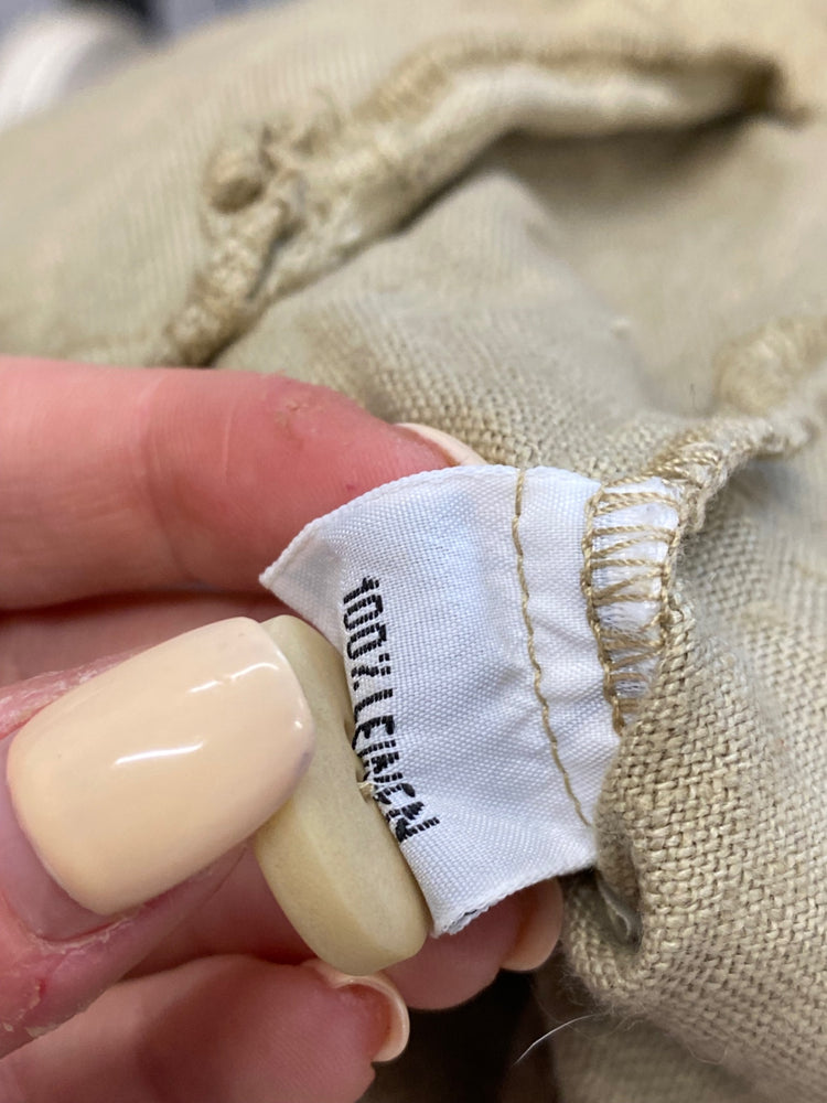 Fabulous natural wave linen natural variation coloured Blazer jacket UK S Beige BT001