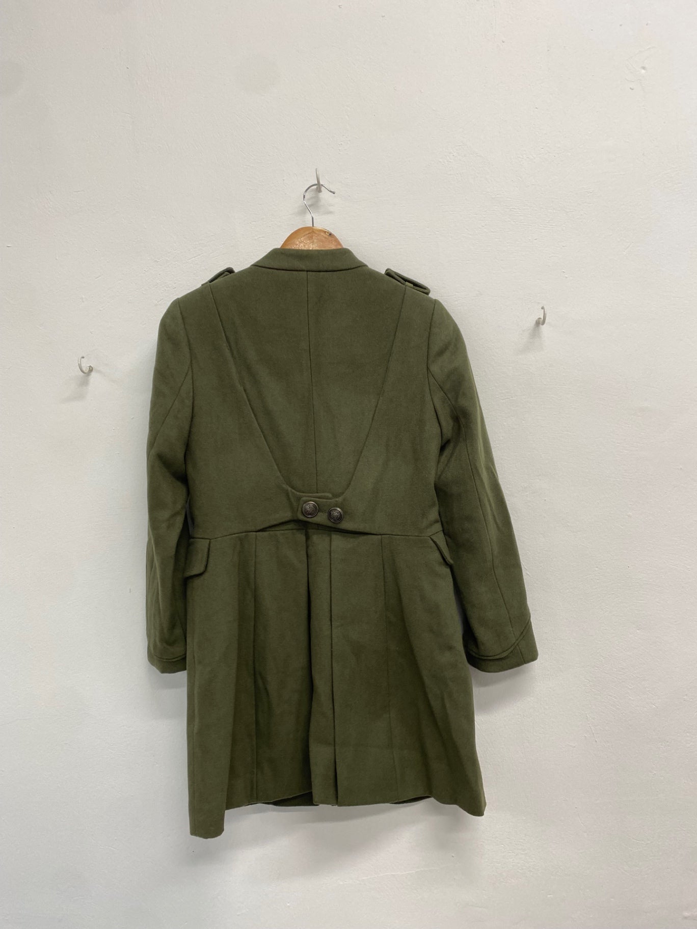 Fabulous Joe browns Military Jacket UK 8 Khaki wool blend BT001