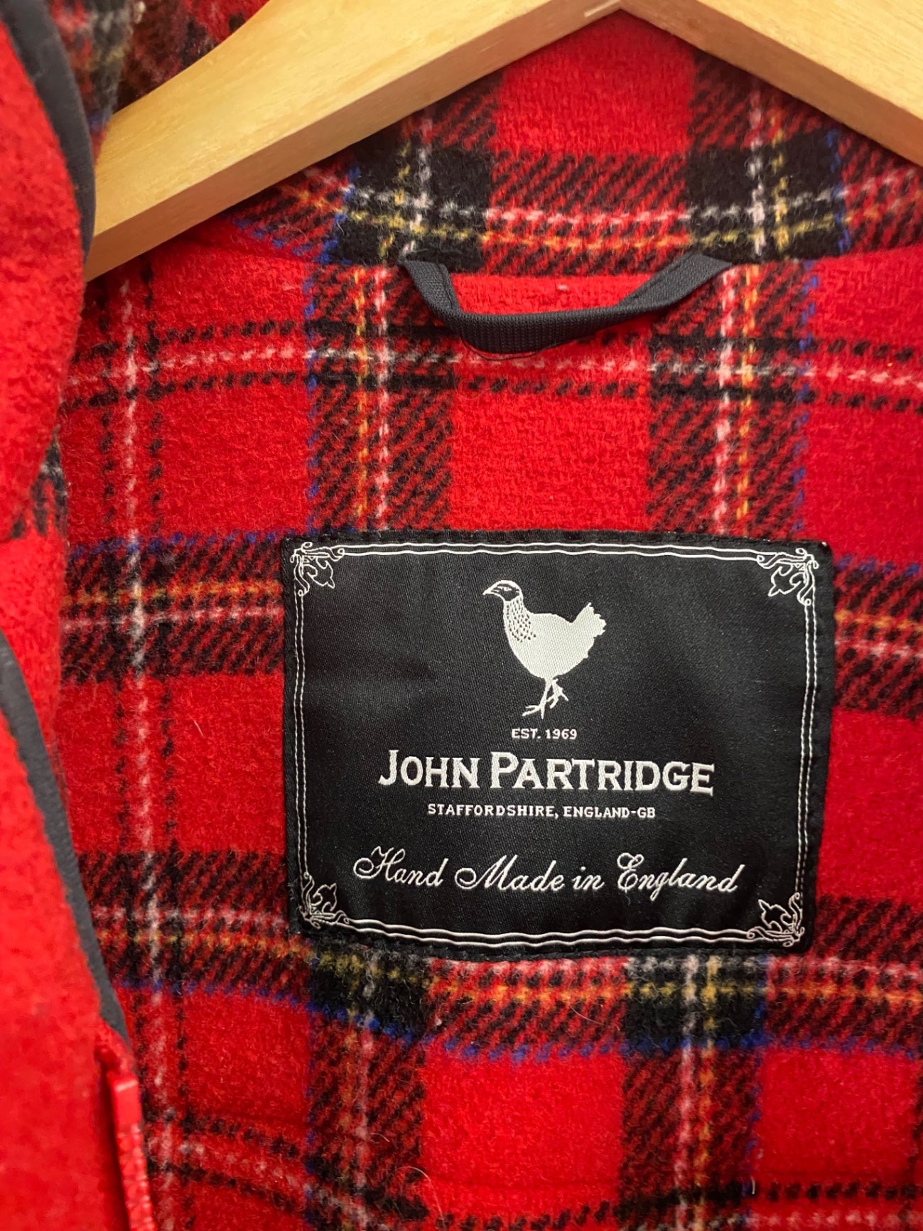 Fabulous John Partridge Vintage Y2K Red Duffle Coat UK8-10 BT001