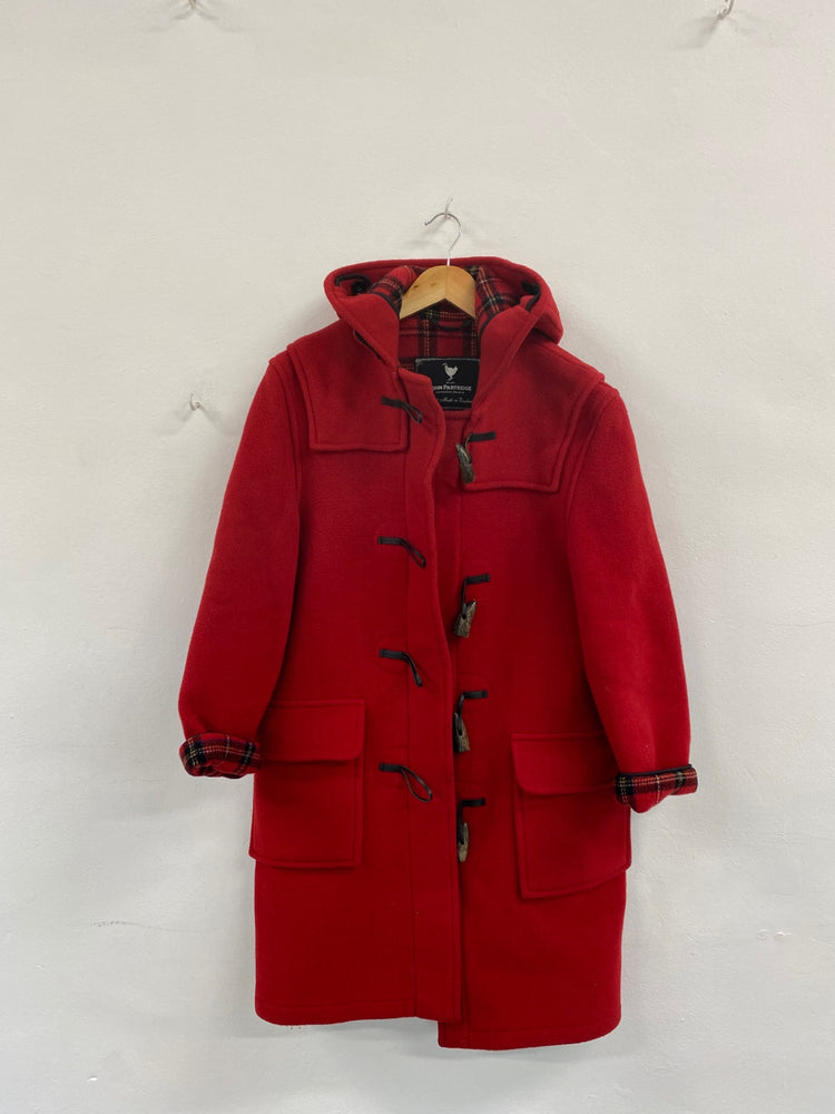 Fabulous John Partridge Vintage Y2K Red Duffle Coat UK8-10 BT001
