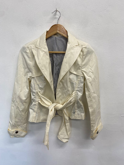 Fabulous y2k crop Full circle Blazer UK S Butter yellow BT001