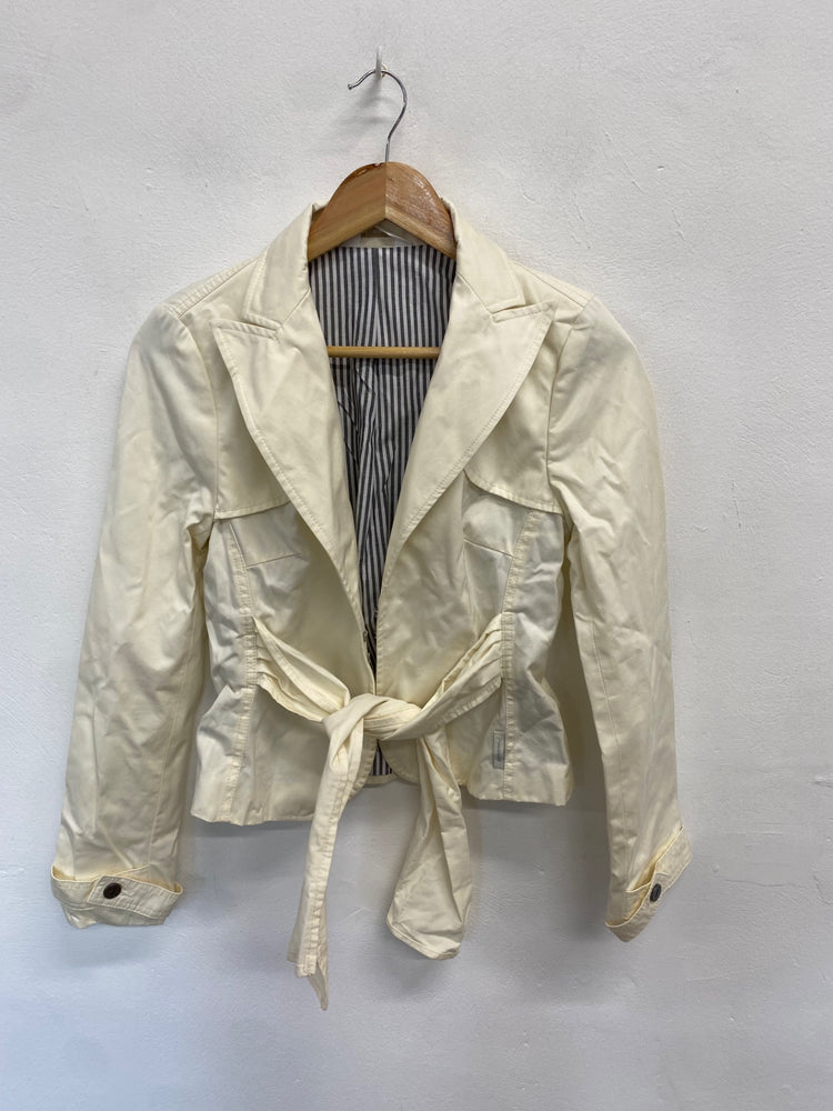 Fabulous y2k crop Full circle Blazer UK S Butter yellow BT001