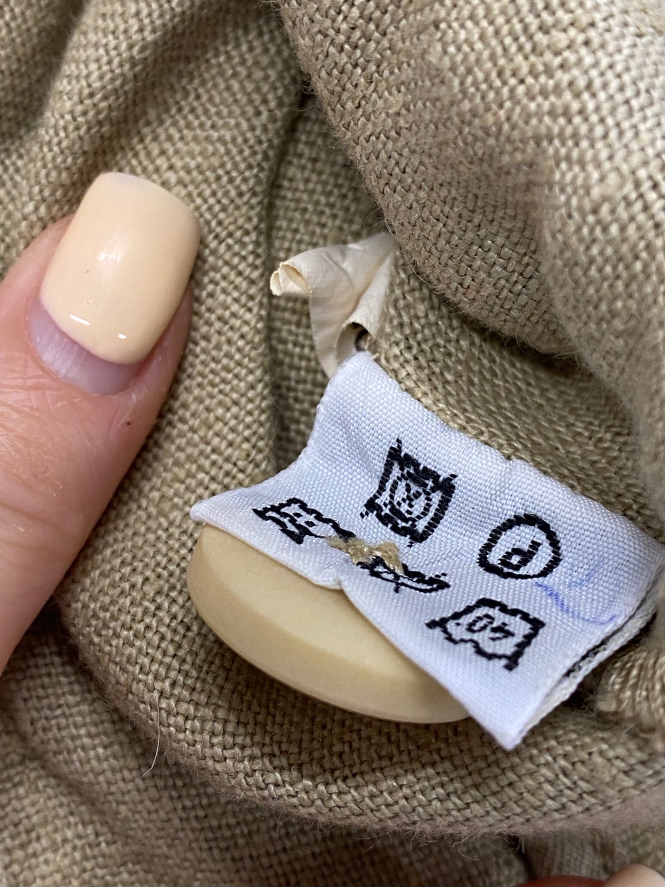 Fabulous natural wave linen natural variation coloured Blazer jacket UK S Beige BT001