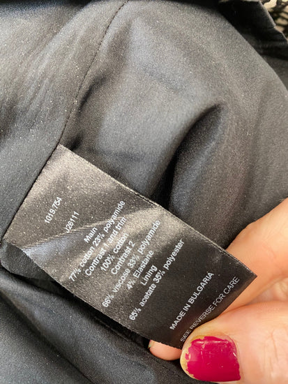 Fabulous Jigsaw monochrome formal Dress UK12 Black CE060