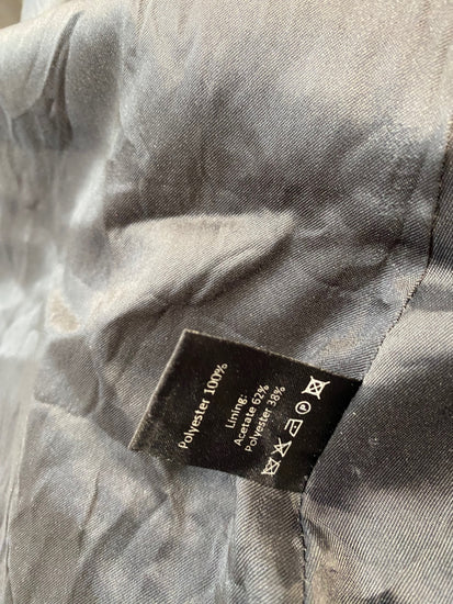 Fabulous The Fold London pleated floral midi Skirt Uk14 Navy Blue CE060