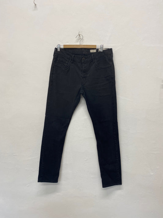 Fabulous All Saints Cigarette classic Jeans W32" Black FS128