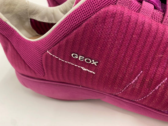Fabulous GEOX Nebula Sneakers Uk7 Magenta suede leather EC004