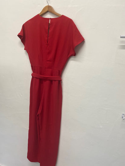 Fabulous Boden Jumpsuit Uk8 Tall Raspberry Red chic EC004