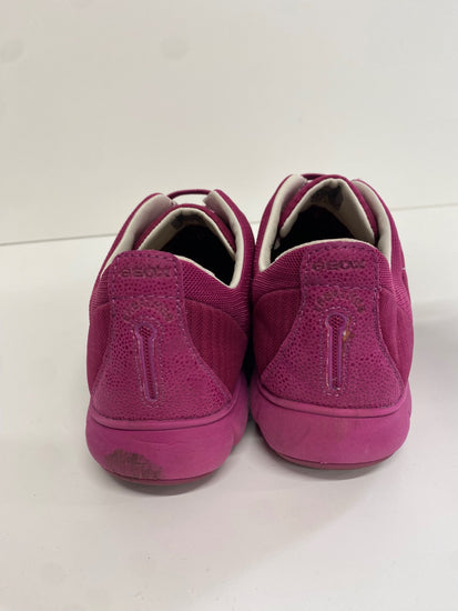 Fabulous GEOX Nebula Sneakers Uk7 Magenta suede leather EC004