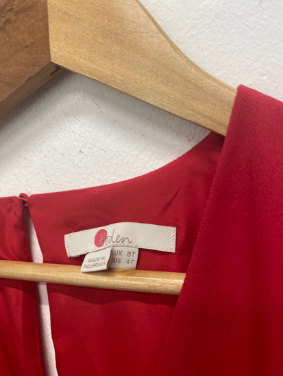 Fabulous Boden Jumpsuit Uk8 Tall Raspberry Red chic EC004