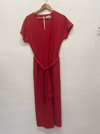 Fabulous Boden Jumpsuit Uk8 Tall Raspberry Red chic EC004