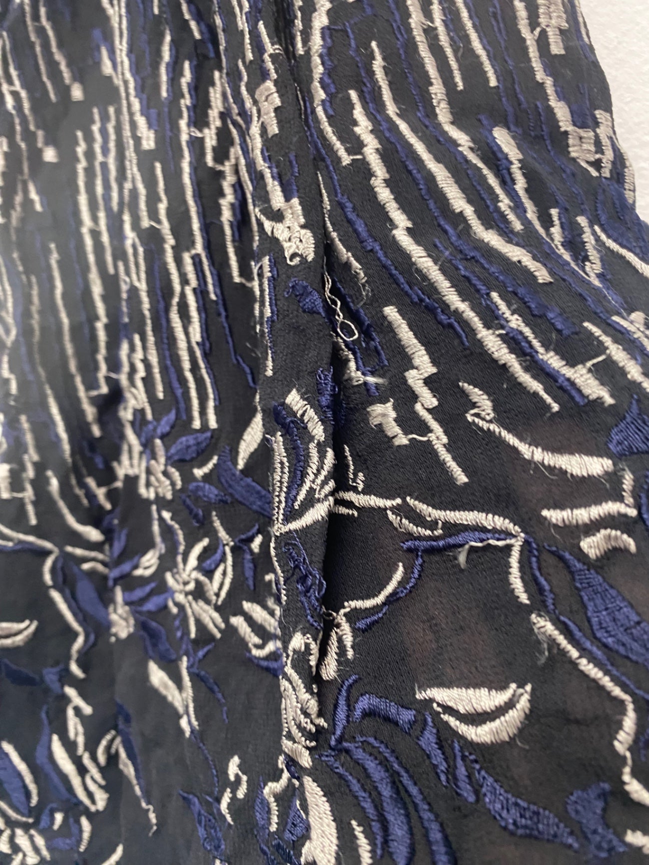 Fabulous All Saints Philomena Sidney mini Skirt UK10 Black Embroidered boho LJ446