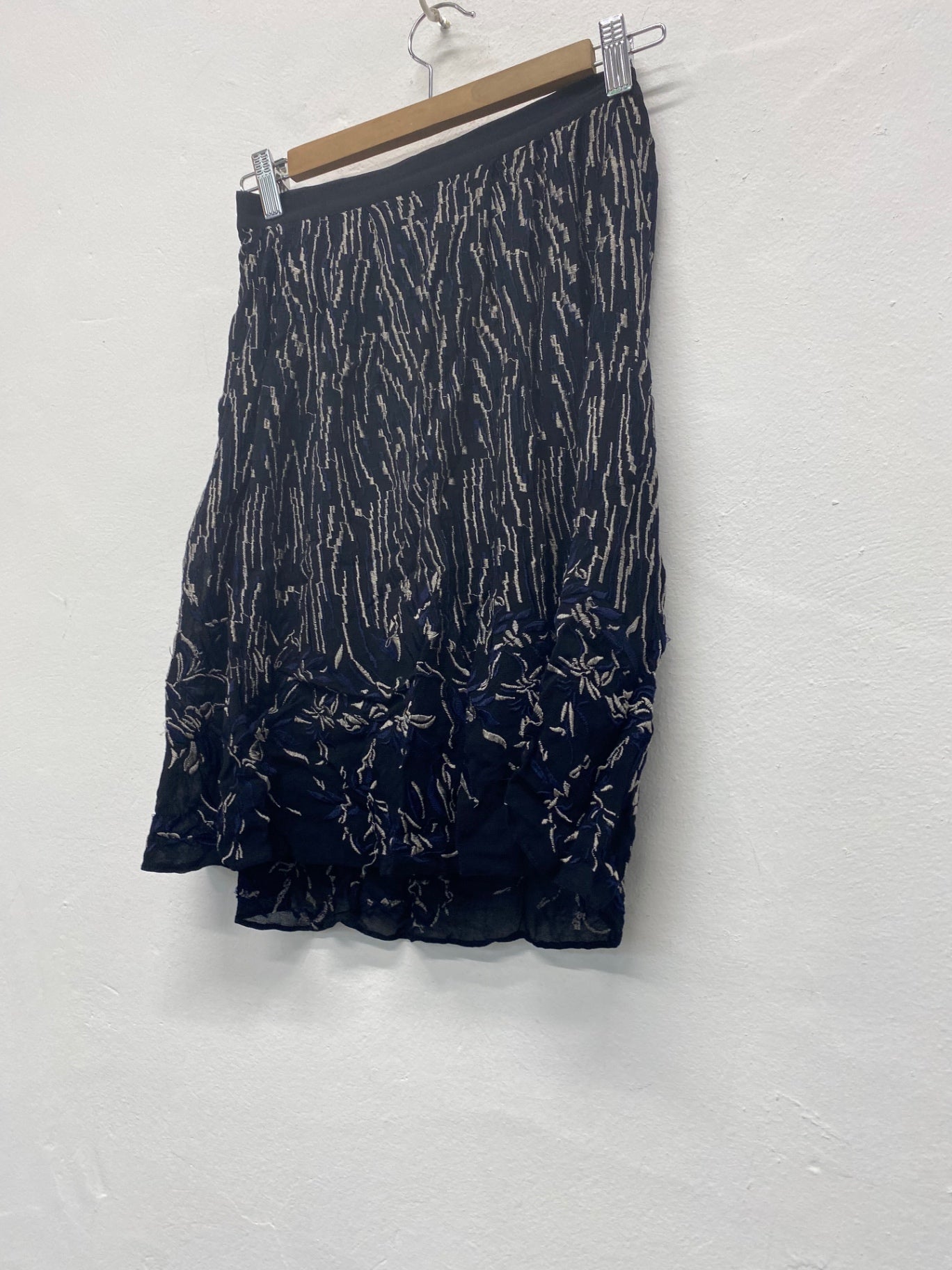 Fabulous All Saints Philomena Sidney mini Skirt UK10 Black Embroidered boho LJ446