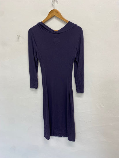 Fabulous Vivienne Westwood anglomania Dress cowl neck UK M Purple BT001