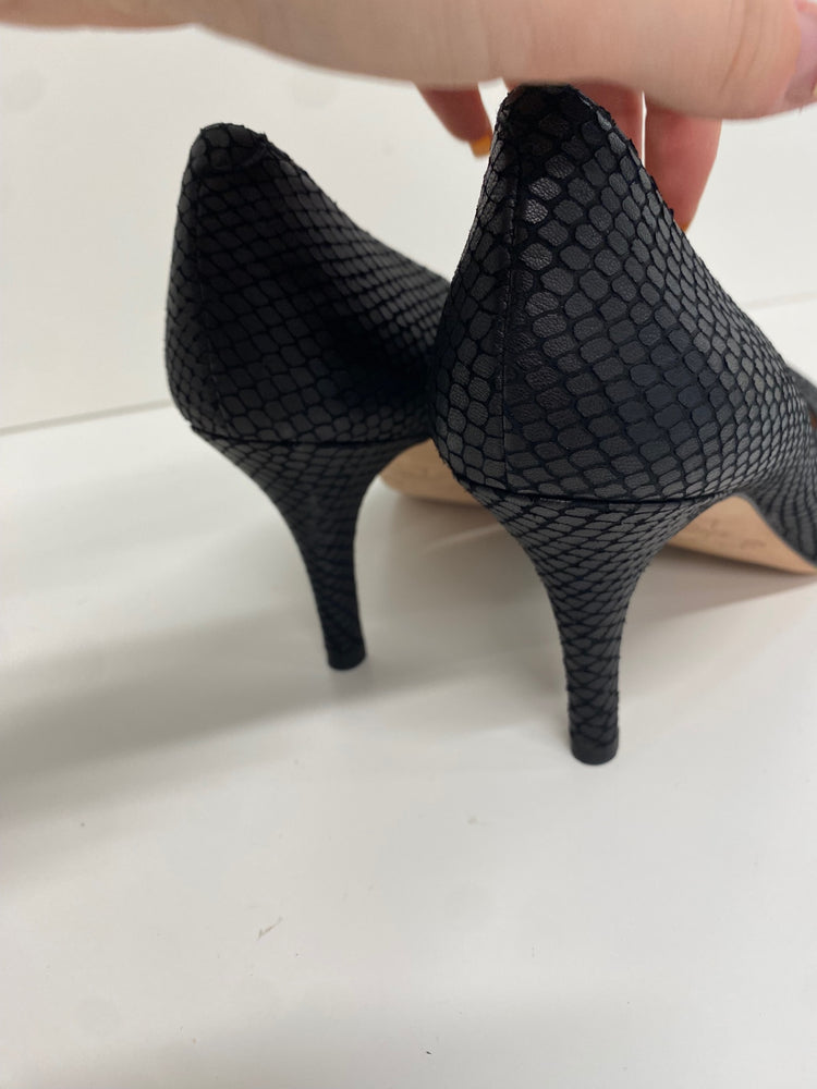 Fabulous Unisa Heels Uk 6.5 Black croc pointed toe office MW001