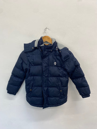 Fabulous Timberland Puffer Jacket Age 8 Navy Blue TM447 
