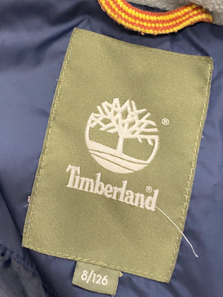 Fabulous Timberland Puffer Jacket Age 8 Navy Blue TM447 